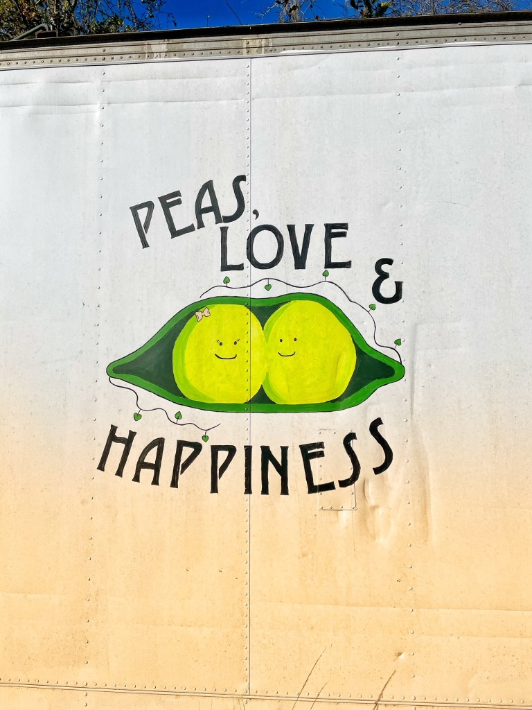 Peas mural