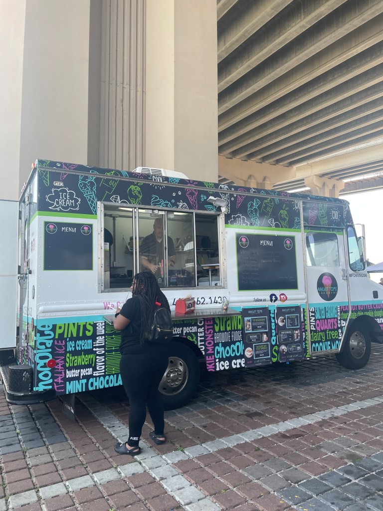 There's an ice cream food truck as well!