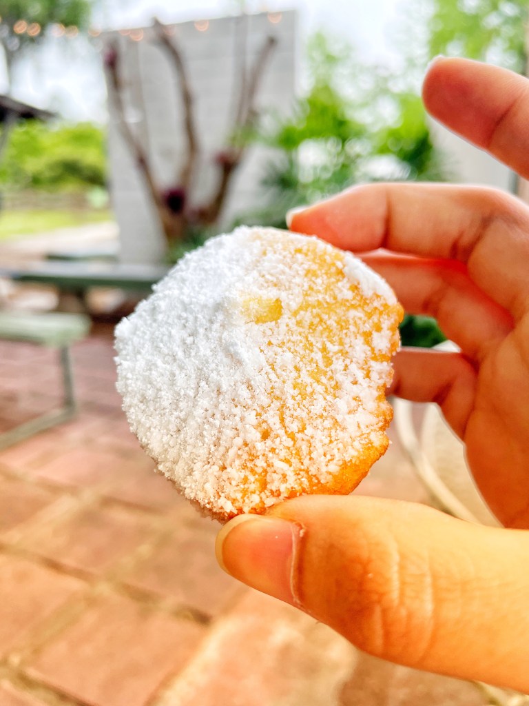 Beignet close up