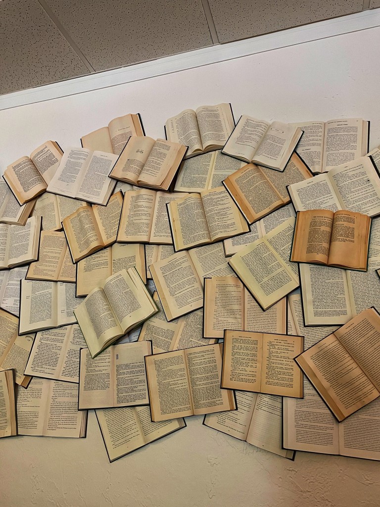Open book wall