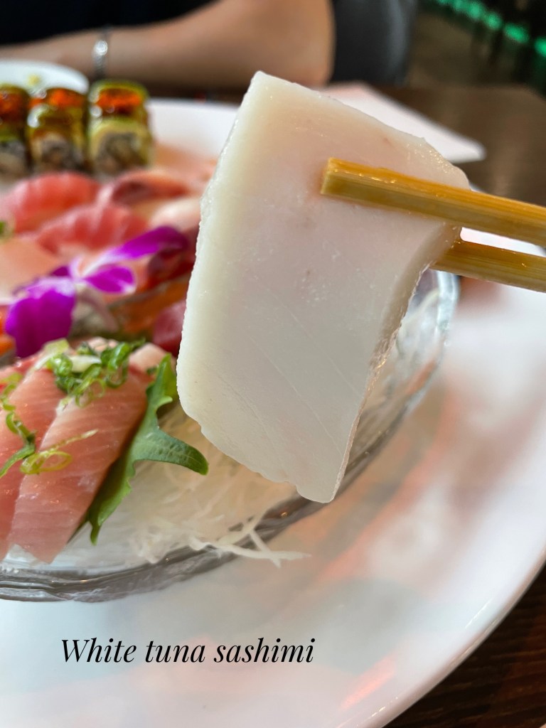 White tuna sashimi