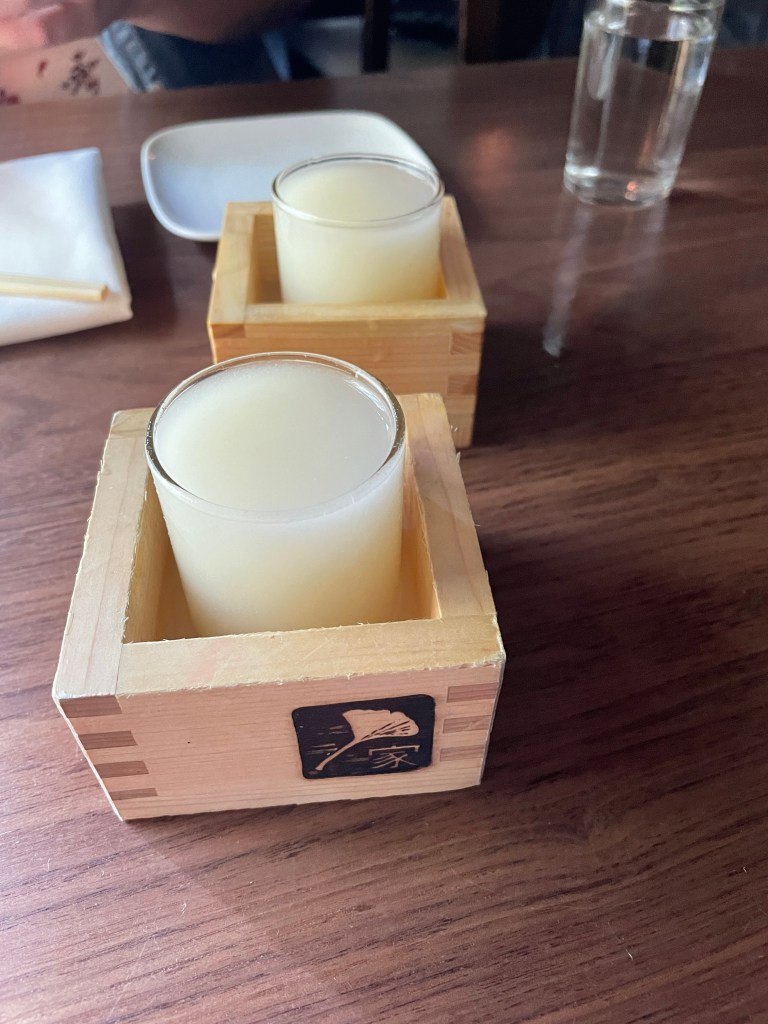 Cold unfiltered sake