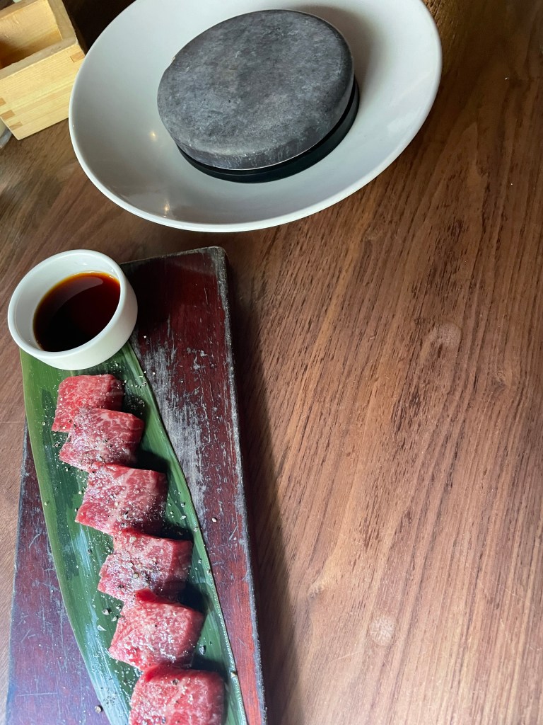 Wagyu beef and the hot rock