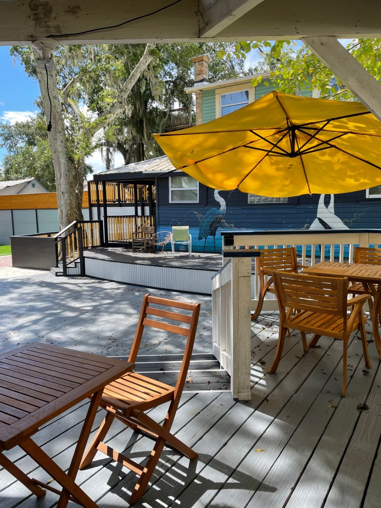 Outdoor space in the back