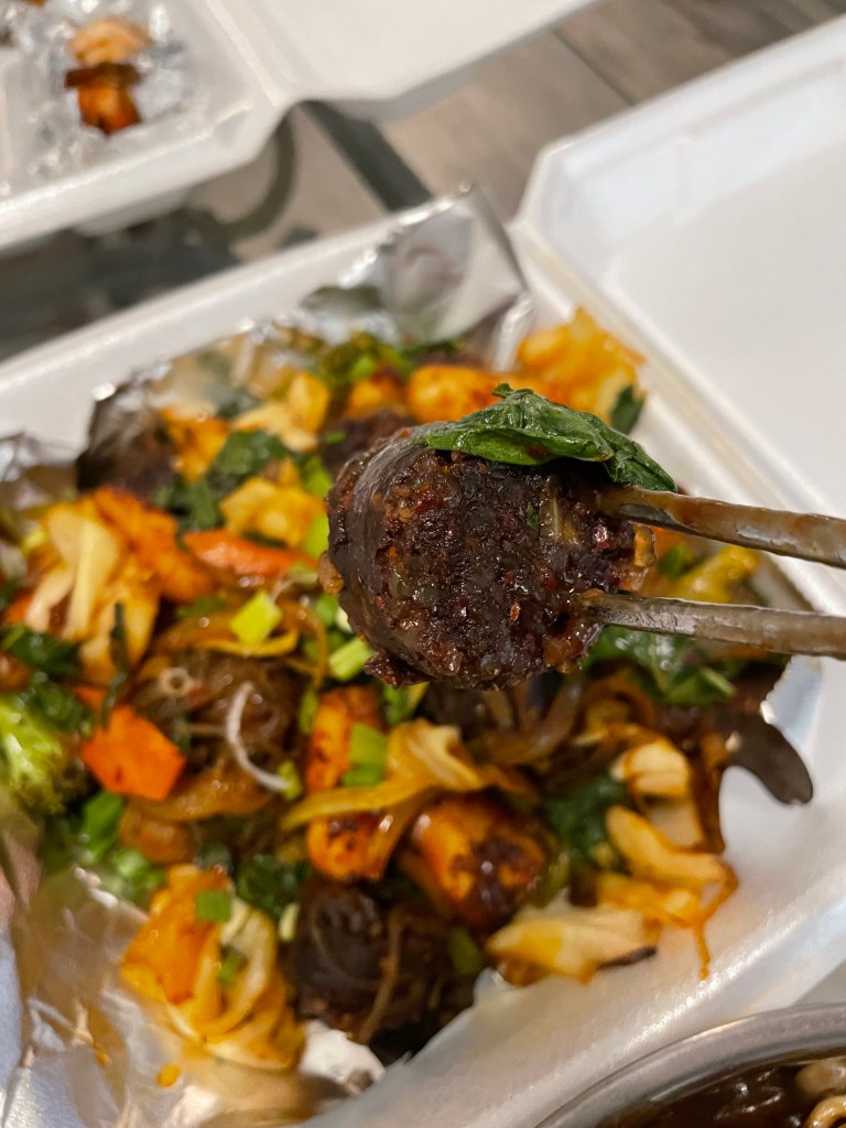 Sautéed Blood Sausage Close Up