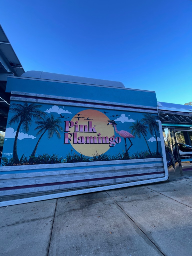 Pink Flamingo mural