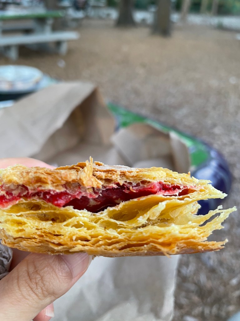 Lots of layers in the pastry